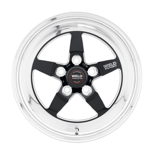 Weld 71LB-512C75C - S71 15x12.33 / 5x5 BP / 7.5in. BS Black Wheel (Low Pad) - Non-Beadlock