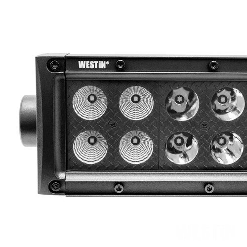Westin 09-12212-24C - B-FORCE LED Light Bar Double Row 12 inch Combo w/3W Cree - Black
