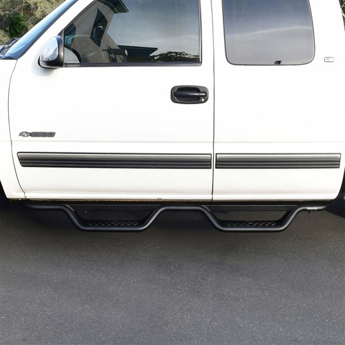 Westin 20-11685 - 99-13 Chevrolet Silverado 1500 (Ext. Cab) Outlaw Drop Nerf Step Bars - Textured Black