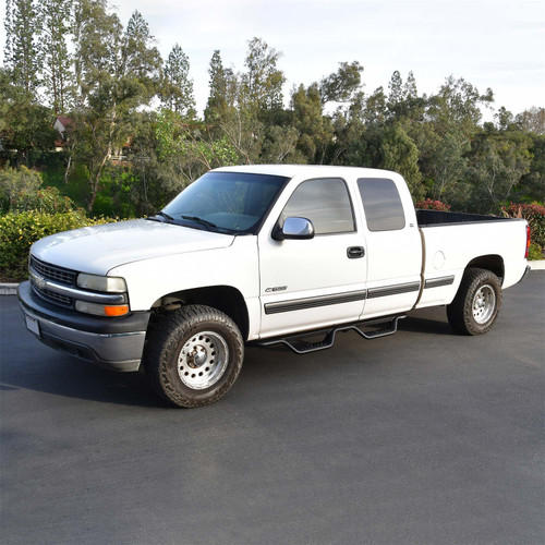 Westin 20-11685 - 99-13 Chevrolet Silverado 1500 (Ext. Cab) Outlaw Drop Nerf Step Bars - Textured Black