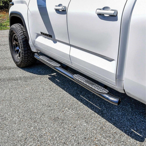 Westin 21-24225 - 2022 Toyota Tundra Double Cab PRO TRAXX 4 Oval Nerf Step Bars - Black