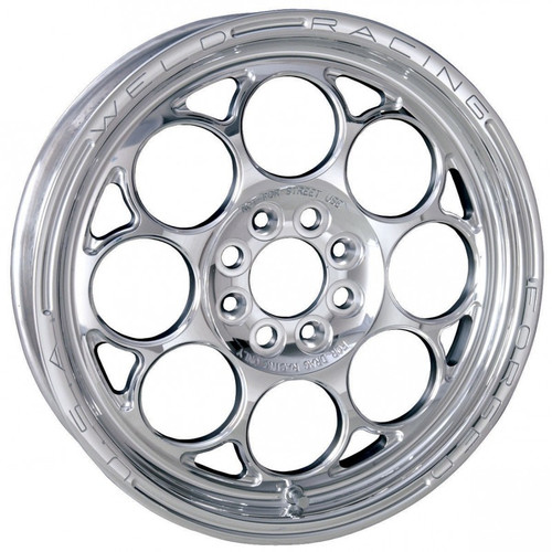 Weld 768P-15022 - Magnum Import 1-Piece 15x3.5 / 4x100mm BP / 2.25in. BS Polished Wheel - Non-Beadlock