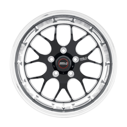 Weld 77HB0070W28A - S77 20x7 / 5x115mm BP / 2.8in. BS Black Wheel (High Pad) - Non-Beadlock