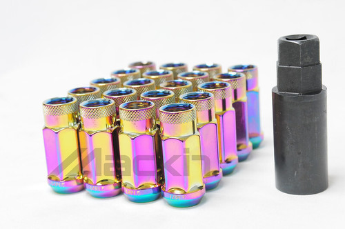 Wheel Mate 33004N - Monster Open End Lug Nut Set of 20 - C. Neon 1/2in