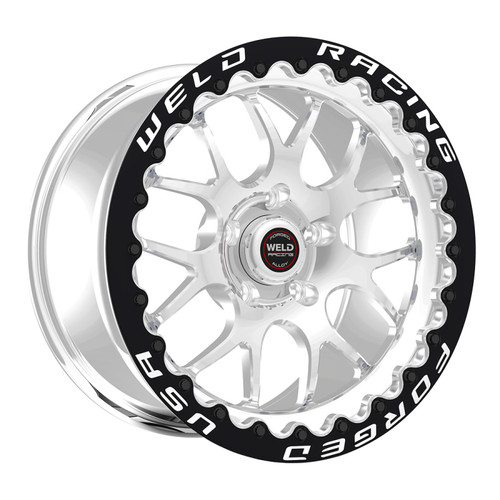 Weld 77MP510G55G - S77 15x10.33 / 5x135 BP / 5.5IN BS Polished Wheel (Med Pad) - Single Beadlock