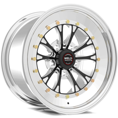 Weld 794B-54272 - Vitesse 15x4 / 5x4.75 BP / 1.5in. BS Black Wheel - Non-Beadlock