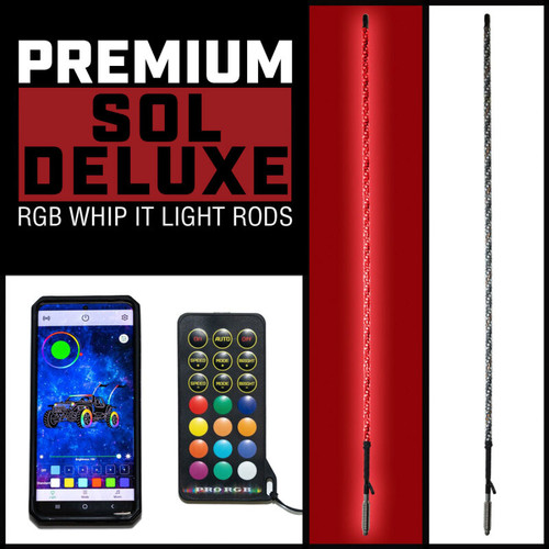 Whip It SB-CHSBTR-132 - 3Ft Blk Bt Rgb Chase Set