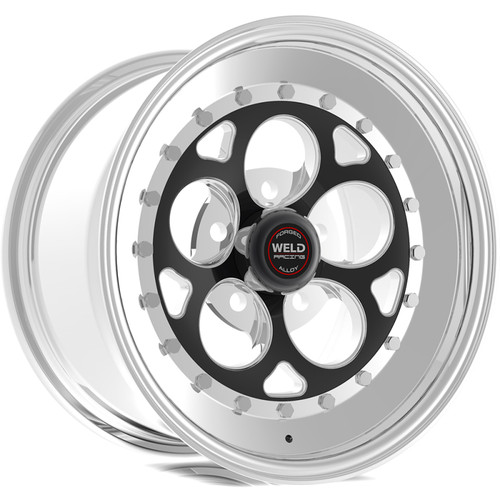 Weld 792B-510210 - Magnum III 15x10 / 5x4.5 BP / 5.5in. BS Black Wheel - Non-Beadlock