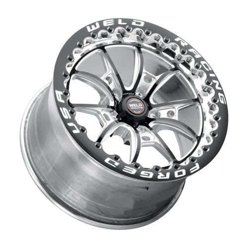 Weld 80HB8050A21A - S80 18x5 / 5x4.5 BP / 2.1in. BS (-23mm Offset) Black Wheel 3.18 ID (High Pad) - non-Beadlock