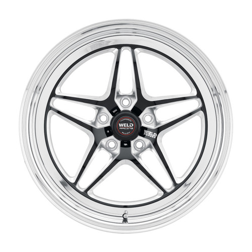 Weld 81HB7050A22A - S81 17x5 / 5x4.5 BP / 2.2in. BS (-21mm Offset) Black Wheel 3.18 ID (High Pad) - Non-Beadlock