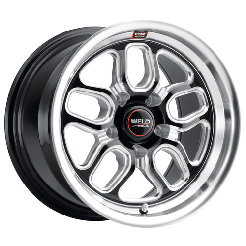 Weld S152B0071P22 - S152 15X10 Laguna Drag 5X115 ET22 BS6.4 Gloss Black MIL Dia 78.1