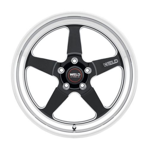 Weld S15580022P45 - S155 18x10 Ventura Drag 5x120 ET45 BS7.25 Gloss BLK MIL DIA 78.1