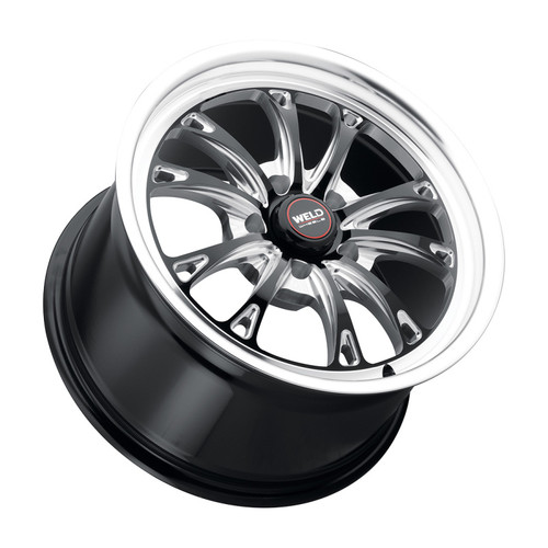 Weld S15771171P06 - S157 17X11 Belmont Drag 5X115 ET06 BS6.25 Gloss Black MIL Dia 78.1