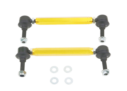 Whiteline KLC140-195 - Universal Swaybar Link Kit-Heavy Duty Adj Steel Ball w/ 10mm Ball/Ball