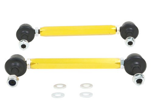 Whiteline KLC140-195 - Universal Swaybar Link Kit-Heavy Duty Adj Steel Ball w/ 10mm Ball/Ball