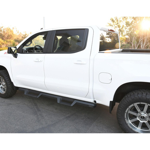 Westin 56-14135 - 2019 Chevrolet Silverado / GMC Sierra 1500 Crew Cab Drop Nerf Step Bars - Textured Black