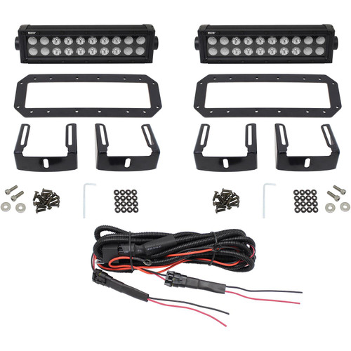 Westin 57-0035 - HDX Flush Mount B-FORCE LED Light Kit (Set of 2) w/wiring harness - Black