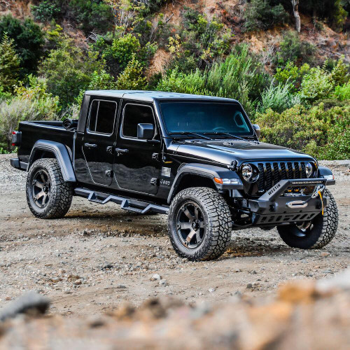 Westin 59-80085 - 18-19 Jeep Wrangler JL Stubby Front Bumper - Textured Black