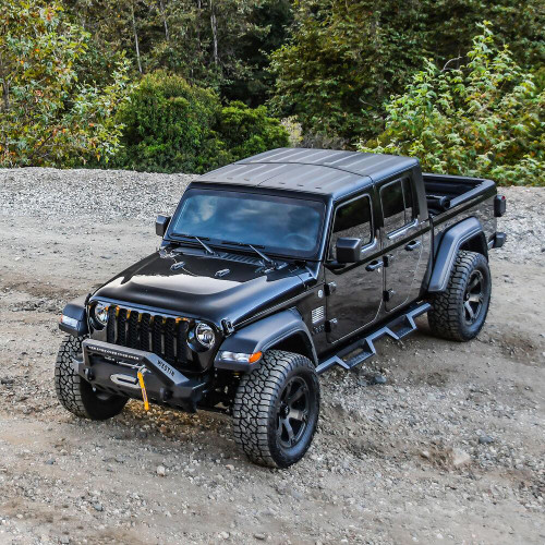 Westin 59-80085 - 18-19 Jeep Wrangler JL Stubby Front Bumper - Textured Black