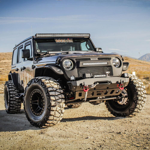 Westin 59-80065 - 18-22 Jeep Wrangler JL / 20-22 Gladiator WJ2 Stubby Front Bumper - Tex. Blk