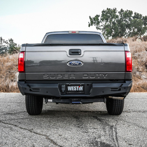 Westin 58-421205 - 11-16 Ford F-250/350/450/550 Super Duty Pro-Series Rear Bumper - Textured Black Westin 58-421205 - 11-16 Ford F-250/350/450/550 Super Duty Pro-Series Rear Bumper - Textured Black