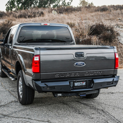 Westin 58-421205 - 11-16 Ford F-250/350/450/550 Super Duty Pro-Series Rear Bumper - Textured Black Westin 58-421205 - 11-16 Ford F-250/350/450/550 Super Duty Pro-Series Rear Bumper - Textured Black