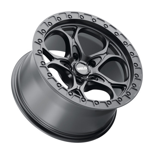 Weld W10879075500 - Off-Road W108 17X9.0 Ledge 5X127 ET00 BS5.00 Satin Black 71.5