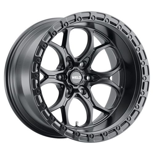 Weld W10809089500 - Off-Road W108 20X9 Ledge 6X135 ET00 BS5.00 Satin Black / Black Ring 87.1