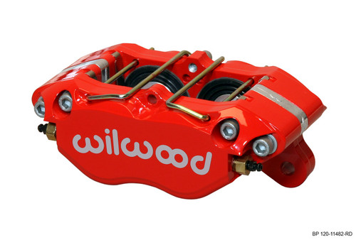 Wilwood 120-11482-RD - Caliper-Dynapro Dust-Boot 5.25in Mount - Red 1.75in Pistons .81in Disc