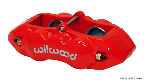 Wilwood 120-10525-RD - Caliper-D8-4 Front Red 1.88in Pistons 1.25 Disc