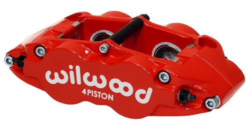 Wilwood 120-11784-RD - Caliper-Narrow Superlite 4R - Red 1.75/1.75in Pistons 1.10in Disc