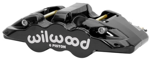 Wilwood 120-15526-BK - Caliper - Aero6-DS Forged Six-Piston Caliper - 6.52in Piston 1.25in Rotor - Black