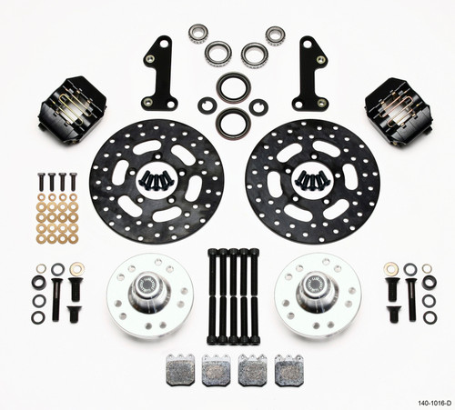 Wilwood 140-1016-D - Dynalite Single Front Drag Kit Drilled Rotor 67-69 Camaro 64-72 Nova Chevelle