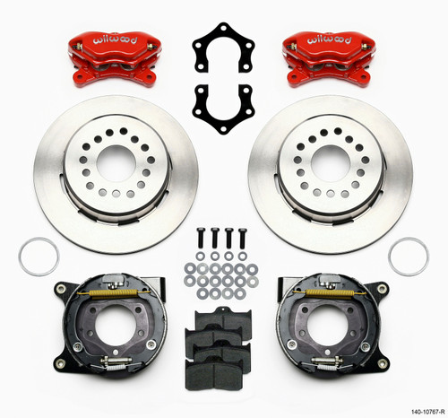 Wilwood 140-10767 - Forged Dynalite P/S Park Brake Kit Mopar/Dana 2.50in Off w/Snap Ring Brng