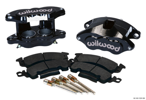 Wilwood 140-11291-BK - D52 Front Caliper Kit - Black Pwdr 2.00 / 2.00in Piston 1.04in Rotor
