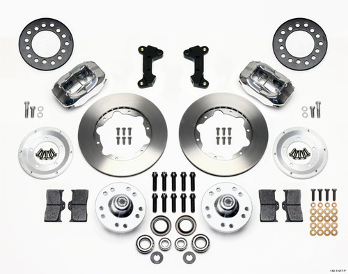 Wilwood 140-11017-P - Forged Dynalite Front Kit 11.00in Polished 74-80 Pinto/Mustang II Disc Spindle only