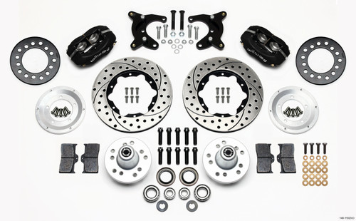 Wilwood 140-11023-D - Forged Dynalite Front Kit 11.00in Drilled 65-72 CDP A Body - 10in Drum