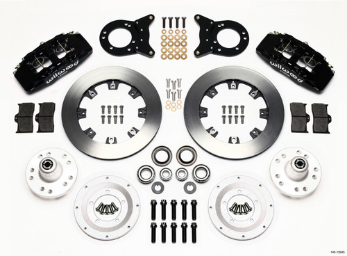 Wilwood 140-12945 - Dynapro 6 Front Hub Kit 12.19in 1970-1973 Mustang Disc & Drum Spindle