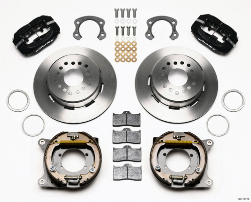 Wilwood 140-13719 - Forged Dynalite P/S Park Brake Kit Ford 8.8 Special w/2.50in Offset-5 Lug