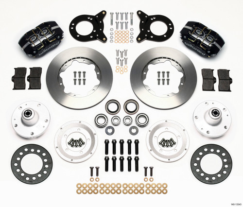 Wilwood 140-13343 - Dynapro Dust-Boot Front Kit 11.00in 1965-1969 Mustang Disc & Drum Spindle