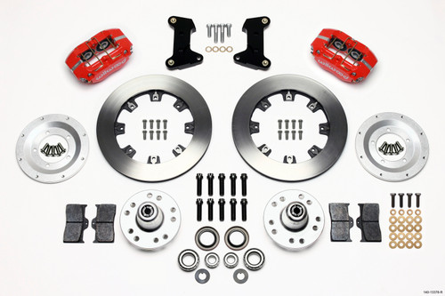 Wilwood 140-13378-R - Dynapro Dust-Boot Front Kit 12.19in Red 74-80 Pinto/Mustang II Disc Spindle only