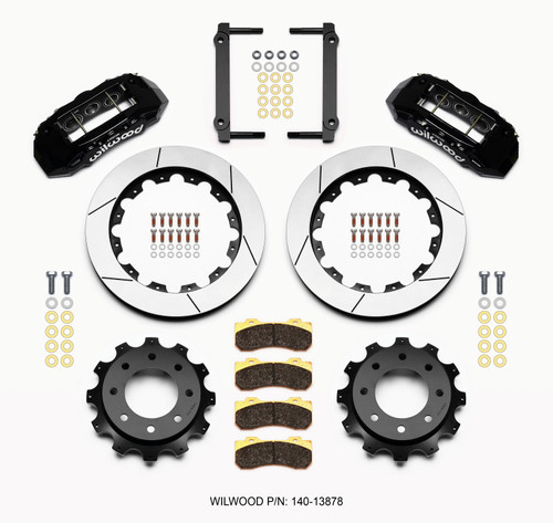 Wilwood 140-13878 - TX6R Rear Kit 16.00in Black 1999-2010 GM H2 / 2500 4.63 Cntr
