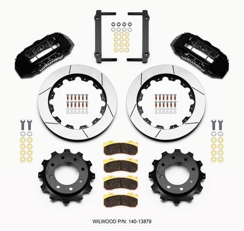 Wilwood 140-13879 - TX6R Rear Kit 16.00in Black 1999-2010 GM Trk 2500 HD 4.84 Cntr