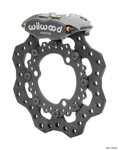 Wilwood 140-14342 - Powerlite- Front Kit 11.75in Dirt Modified 11.75in Scalloped Steel Rotor