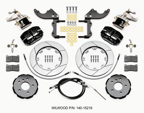 Wilwood 140-15219 - Dynapro Radial4 / MC4 Rear Kit 12.19 2014-2015 Mini Cooper w/Lines & Cables