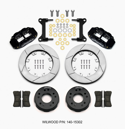 Wilwood 140-15302 - Narrow Superlite 6R Front Kit 12.19in 63-87 C10 w/  Pro Spindles