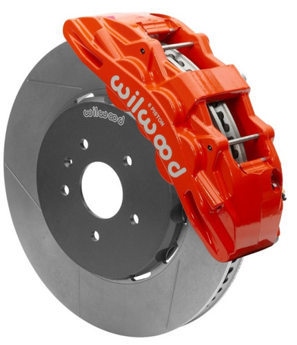 Wilwood 140-15743-R - SX6R Front Brake Kit 15in Slotted Red w/ Lines 14+ Chevy Corvette C7