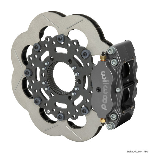 Wilwood 140-15345 - Billet Narrow Dynalite Radial Mount Rear Inboard Sprint Kit 11.75in SuperAlloy Vented Rotor