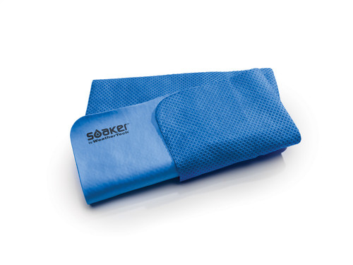 Weathertech 8ASOAKER2 - Soaker™; Blue Drying Towel w/Clear Polycarbonate Storage Box;