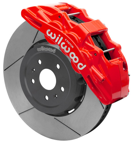 Wilwood 140-17004-R - SX6R Big Brake Dynamic Front Brake Kit 15in Slotted Red 2020+ Chevy C8 Corvette